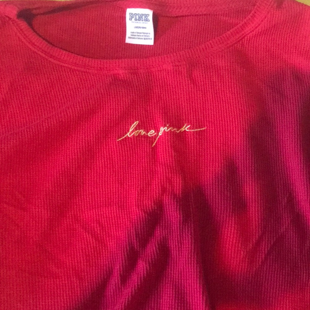 Victoria’s Secret pink shirt